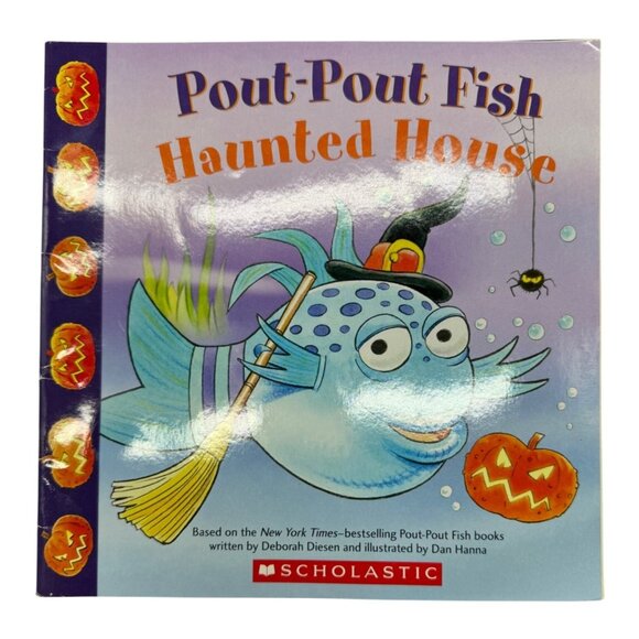 Pout-Pout Fish Haunted House Paperback Childrens Book By Scholastic READ - Picture 1 of 6